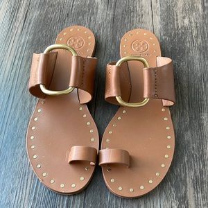 Tory Burch Ravello Studded Toe Ring Sandal